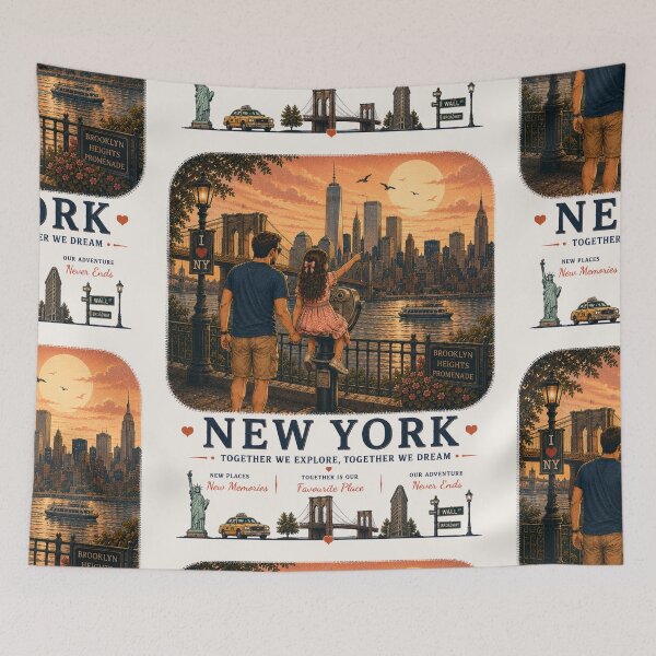 Item preview, New York Father Daughter Duo Together We Explore Together We Dream designed and sold by BagFactoryUK.