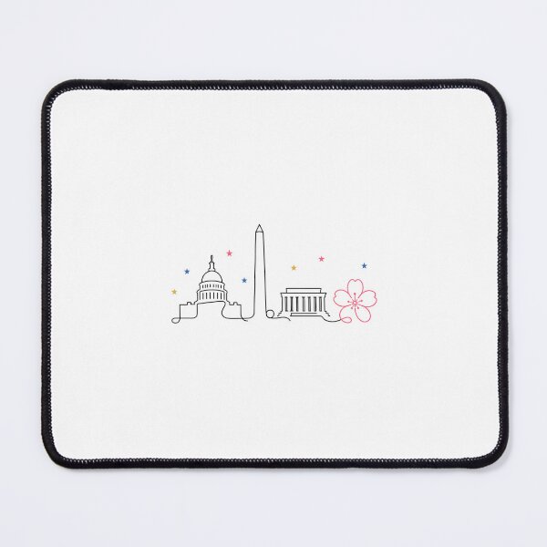 Item preview, Washington DC: One-Line Skyline and Blossom designed and sold by Fenay Designs.