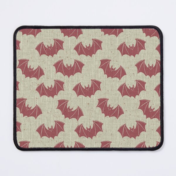 Item preview, Luxurious Burgundy Gothic Bat Toile Halloween Pattern designed and sold by DColourMuse.