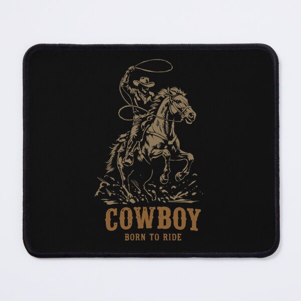 Item preview, Cowboy Born To Ride Vintage Rodeo Horse Western T-Shirt designed and sold by phsycartwork.