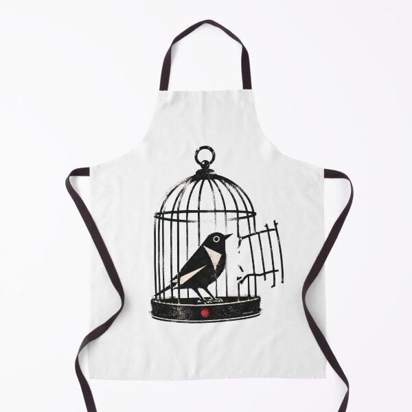 Item preview, Caged Bird - Vintage Stencil Art designed and sold by AfterHrsCo.