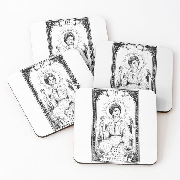Item preview, The Empress – Frida Kahlo Gothic Tarot Card designed and sold by InkWater-Studio.