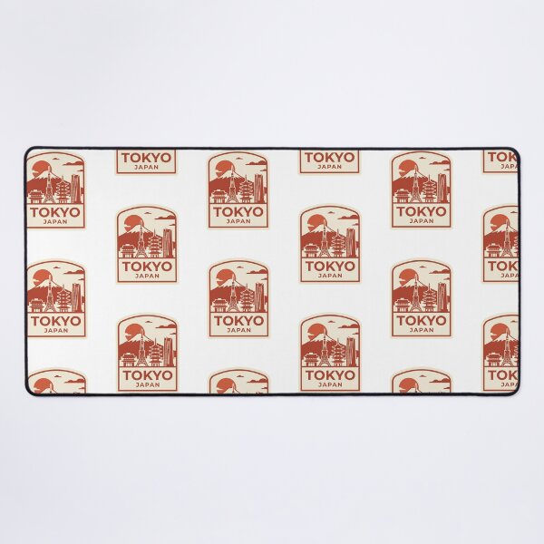 Item preview, Tokyo Japan Retro Travel Badge Minimalist Skyline designed and sold by raedattia.