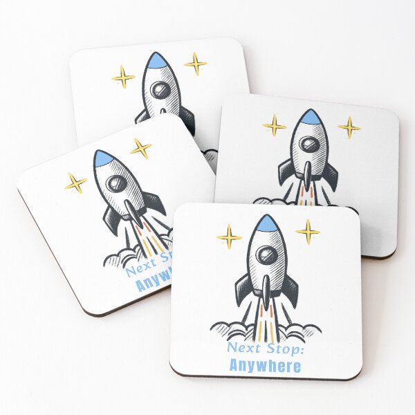 Item preview, Next Stop: Anywhere| Cute Rocket Design for Dreamers, Space Lovers & Future Astronauts designed and sold by Rocket&Stars.