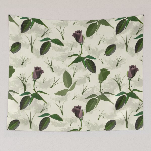 Item preview, Purple Rose Floral Seamless Pattern designed and sold by hutofdesigns.