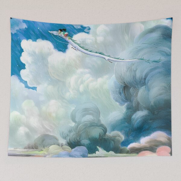 Item preview,  art [[chihiros's]] go -%[ghiblis]%- flying aways dragon to sky designed and sold by uwwooshop.