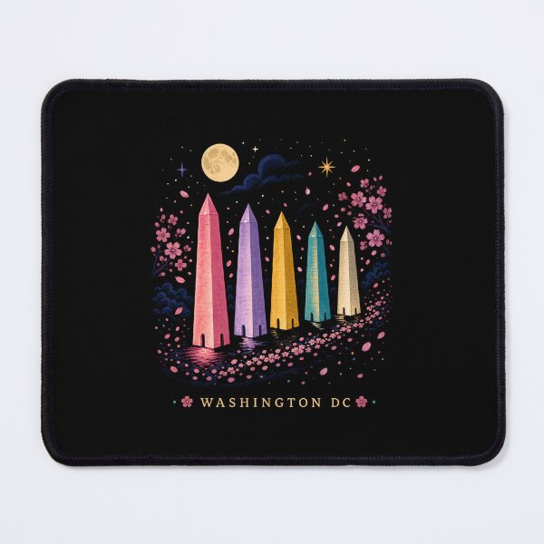Item preview, Washington DC: Five Monuments in Moonlit Bloom designed and sold by Fenay Designs.