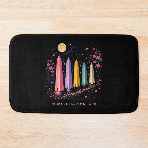 Item preview, Washington DC: Five Monuments in Moonlit Bloom designed and sold by Fenay Designs.