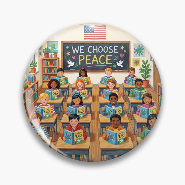 Item preview, We Choose Peace Classroom designed and sold by Home Decor Art.