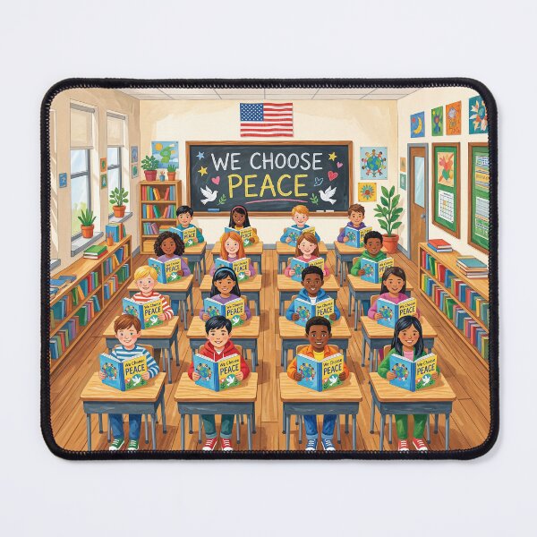 Item preview, We Choose Peace Classroom designed and sold by Home Decor Art.