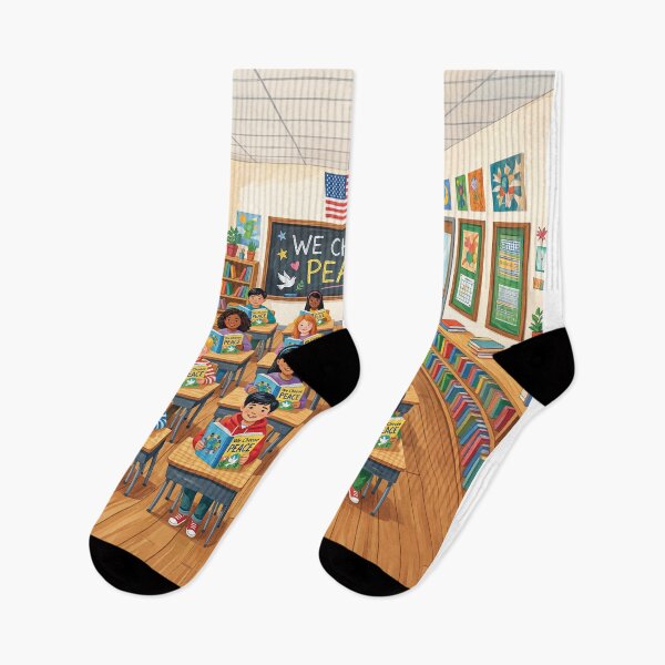 Artikelvorschau, We Choose Peace Classroom entworfen und verkauft von Home Decor Art.