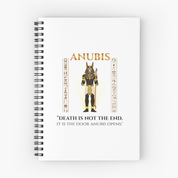 Item preview, Anubis · Death Is Not The End It Is The Door Anubis Opens · Egyptian Afterlife Art · Ancient Egypt designed and sold by PharaohDArt.