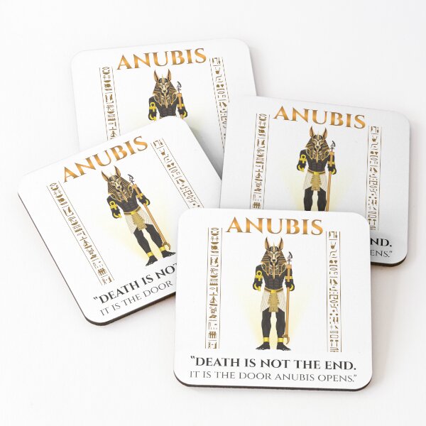 Item preview, Anubis · Death Is Not The End It Is The Door Anubis Opens · Egyptian Afterlife Art · Ancient Egypt designed and sold by PharaohDArt.