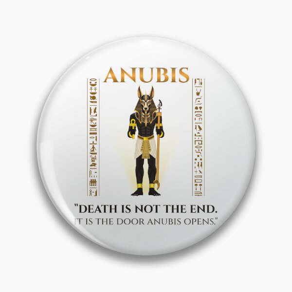 Item preview, Anubis · Death Is Not The End It Is The Door Anubis Opens · Egyptian Afterlife Art · Ancient Egypt designed and sold by PharaohDArt.