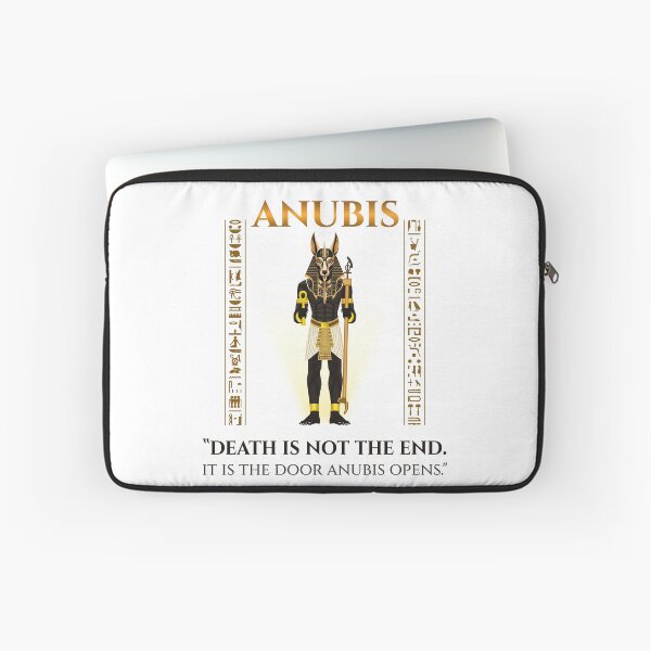 Item preview, Anubis · Death Is Not The End It Is The Door Anubis Opens · Egyptian Afterlife Art · Ancient Egypt designed and sold by PharaohDArt.