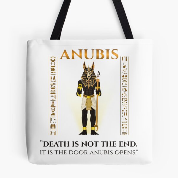 Item preview, Anubis · Death Is Not The End It Is The Door Anubis Opens · Egyptian Afterlife Art · Ancient Egypt designed and sold by PharaohDArt.