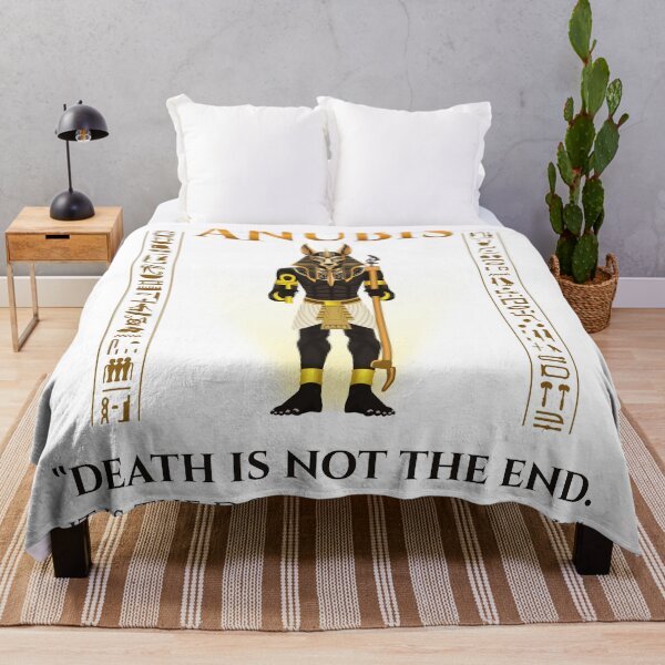 Item preview, Anubis · Death Is Not The End It Is The Door Anubis Opens · Egyptian Afterlife Art · Ancient Egypt designed and sold by PharaohDArt.