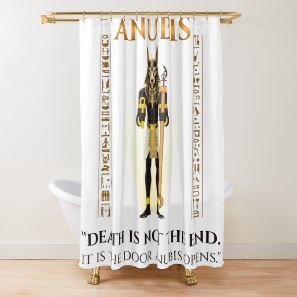 Item preview, Anubis · Death Is Not The End It Is The Door Anubis Opens · Egyptian Afterlife Art · Ancient Egypt designed and sold by PharaohDArt.