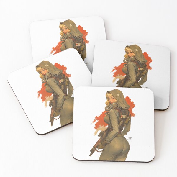 Item preview, Post Apocalyptic Survivor Pin Up Girl | Original Vintage Retro Illustration designed and sold by Cosplayvintage.