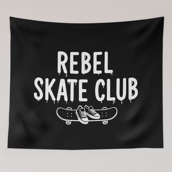 Item preview,  Rebel Skate Club Graffiti Drip Skateboard Shoes Logo designed and sold by DigitalArtx-com.