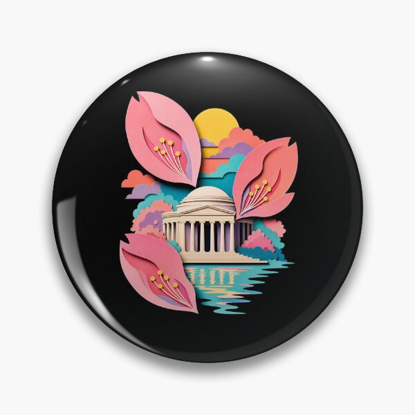 Item preview, Washington DC: Pastel Jefferson Memorial Bloom designed and sold by Fenay Designs.