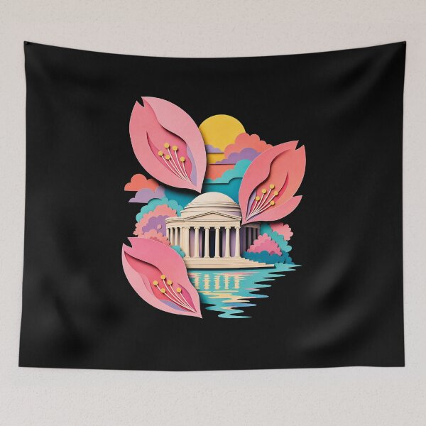 Item preview, Washington DC: Pastel Jefferson Memorial Bloom designed and sold by Fenay Designs.
