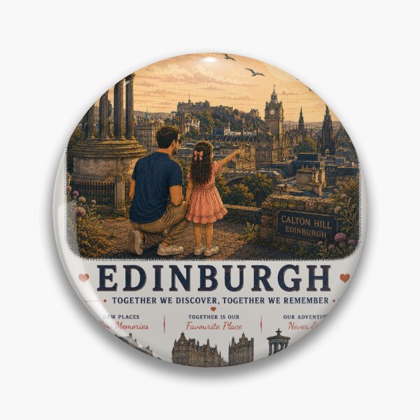 Item preview, Edinburgh Father Daughter Together We Discover Together We Remember designed and sold by BagFactoryUK.