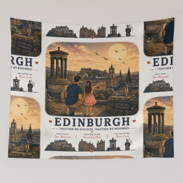 Item preview, Edinburgh Father Daughter Together We Discover Together We Remember designed and sold by BagFactoryUK.