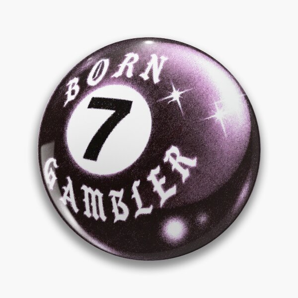 Item preview, Copy of Born Gambler Pink Lucky 7 Ball Streetwear Graphic designed and sold by Jurassic Stitch.