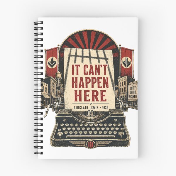 Item preview, It Can’t Happen Here — Vintage Typewriter Political Warning designed and sold by Past in Threads.