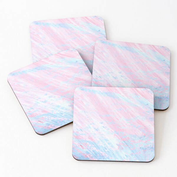 Item preview, Pastel Abstract Painting | Pink & Blue Wall Art | Modern Acrylic Texture | Soft Feminine Digital Artwork designed and sold by NicoleBellal.