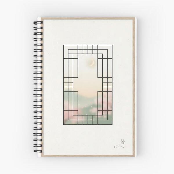 Item preview, Modern Hanok Window: Spring Breeze & Serene Cherry Blossoms designed and sold by SOOstudio73.