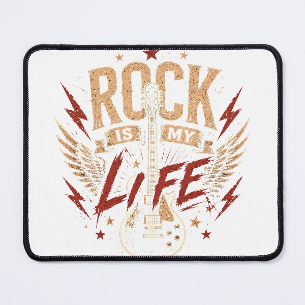 Item preview, Rock Is My Life | Vintage Guitar Rock Music T-Shirt designed and sold by CalmMandala.