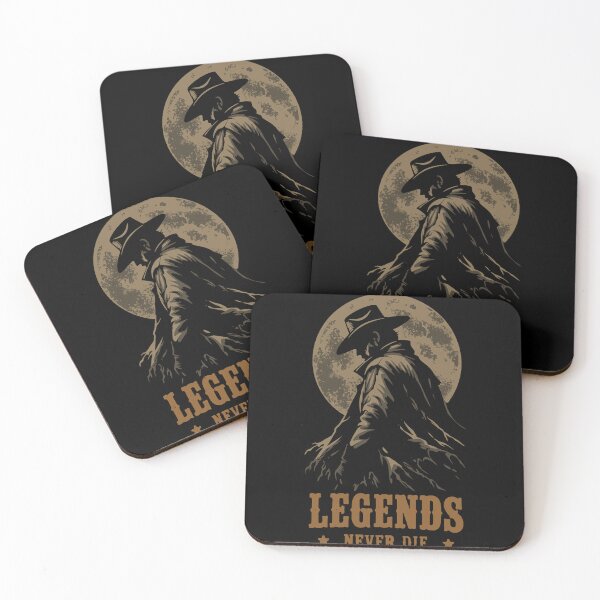 Item preview, Legends Never Die Cowboy Vintage Western Moon T-Shirt designed and sold by phsycartwork.