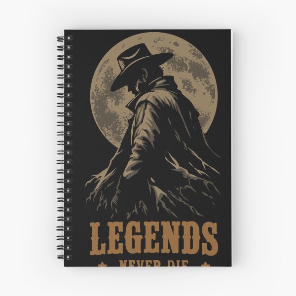 Item preview, Legends Never Die Cowboy Vintage Western Moon T-Shirt designed and sold by phsycartwork.