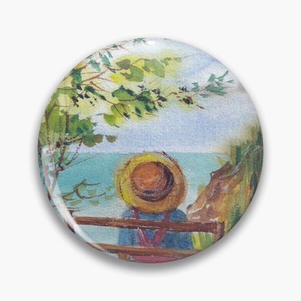 Item preview, Farmer sitting by the seaside and hill designed and sold by SoupSouka.