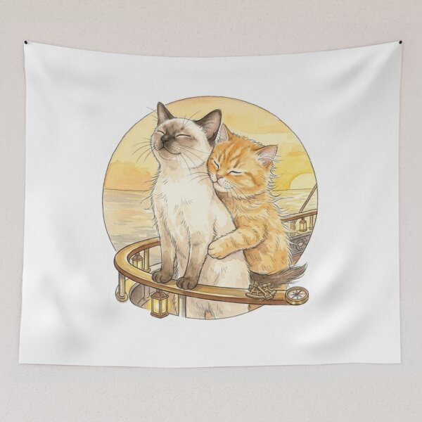 Item preview, Sunset Cat Cuddle designed and sold by Snurly.