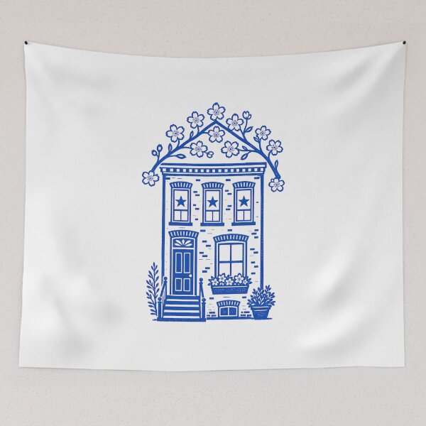 Item preview, Washington DC: Blue Rowhouse Blossom Arch designed and sold by Fenay Designs.