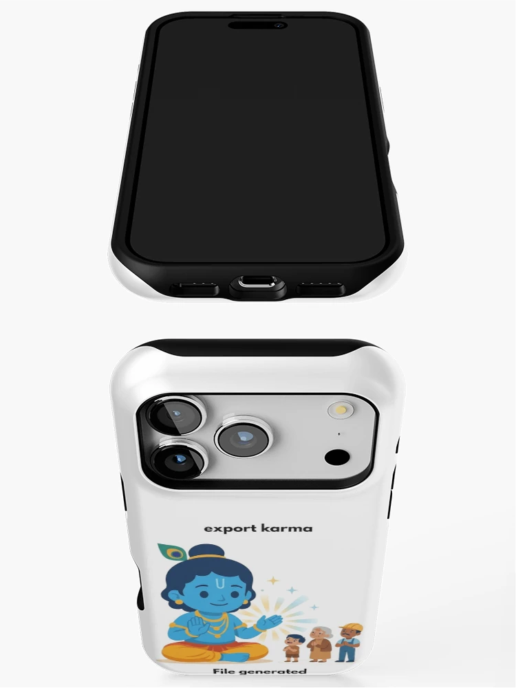 Thumbnail 3 of 4, iPhone Case, export karma | JavaScript Developer Sticker | Tech Humor designed and sold by BhaktiByte.