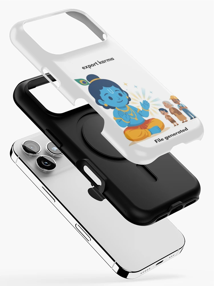 Thumbnail 2 of 4, iPhone Case, export karma | JavaScript Developer Sticker | Tech Humor designed and sold by BhaktiByte.