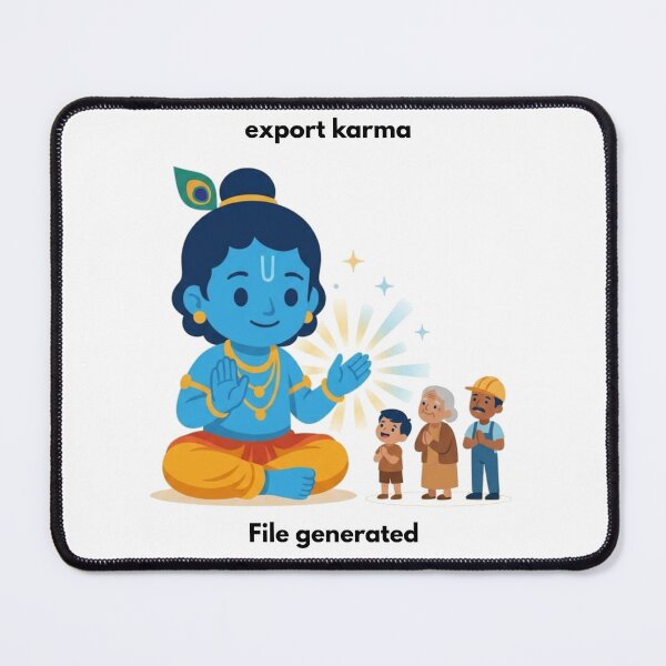 Item preview, export karma | JavaScript Developer Sticker | Tech Humor designed and sold by BhaktiByte.