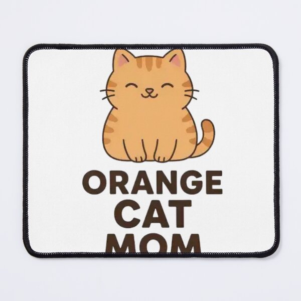 Item preview, Orange Cat Mom Cute Kawaii Kitten Lover Gift for Cat Moms Minimal Cartoon Design designed and sold by Charonde.