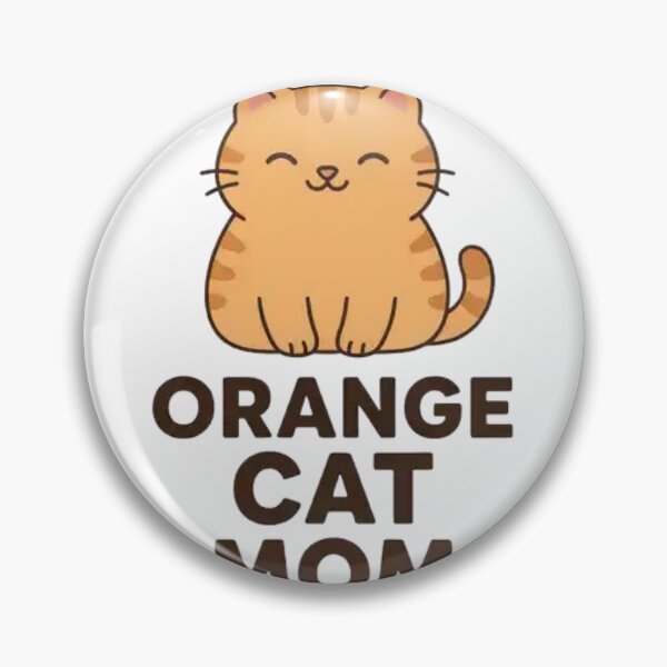 Item preview, Orange Cat Mom Cute Kawaii Kitten Lover Gift for Cat Moms Minimal Cartoon Design designed and sold by Charonde.