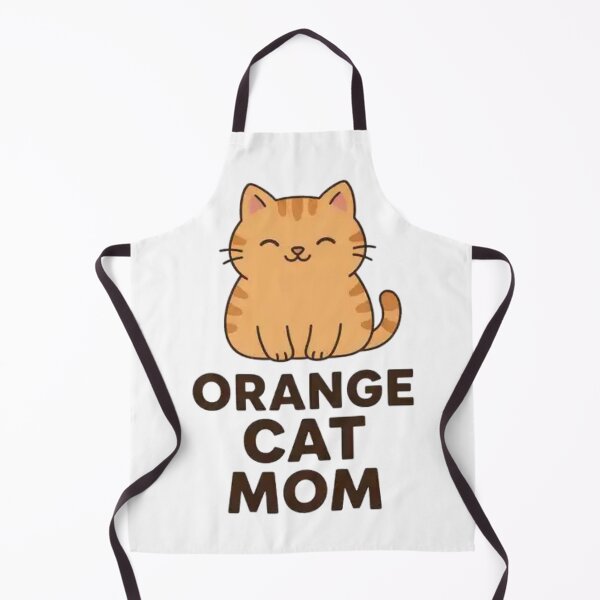 Item preview, Orange Cat Mom Cute Kawaii Kitten Lover Gift for Cat Moms Minimal Cartoon Design designed and sold by Charonde.
