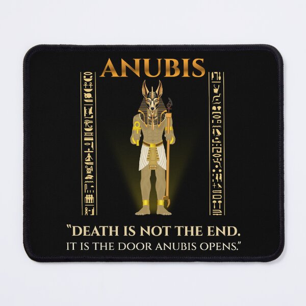 Item preview, Anubis · Death Is Not The End It Is The Door Anubis Opens · Egyptian Afterlife Art · Ancient Egypt designed and sold by PharaohDArt.