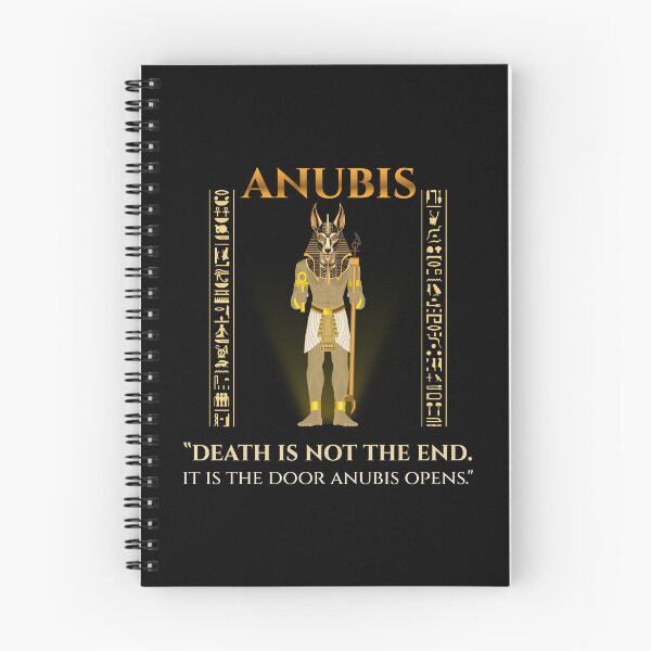Item preview, Anubis · Death Is Not The End It Is The Door Anubis Opens · Egyptian Afterlife Art · Ancient Egypt designed and sold by PharaohDArt.