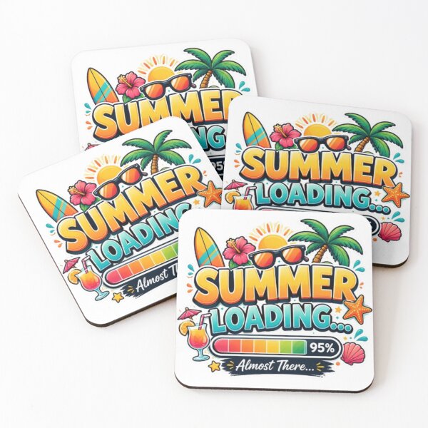Item preview, Summer Loading... 99% Vacation Incoming | Funny Beach Vacation Sticker Style designed and sold by Salma.Store.