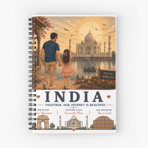 Item preview, India Father Daughter Duo Our Journey Is Beautiful designed and sold by BagFactoryUK.