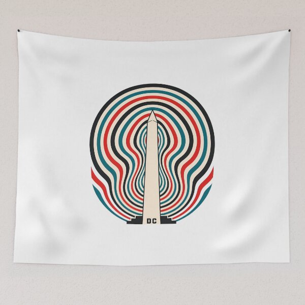 Item preview, Washington DC: Psychedelic Monument Waves designed and sold by Fenay Designs.