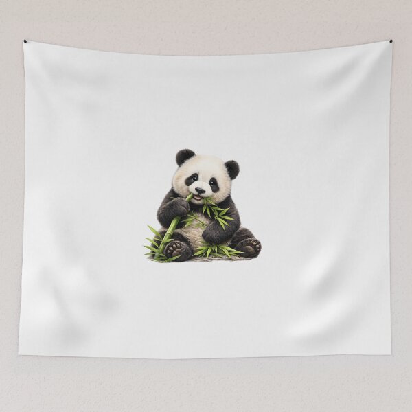 Item preview, Cute Giant Panda Bamboo Bear | Adorable Panda Wildlife Illustration designed and sold by Fabrifrank.